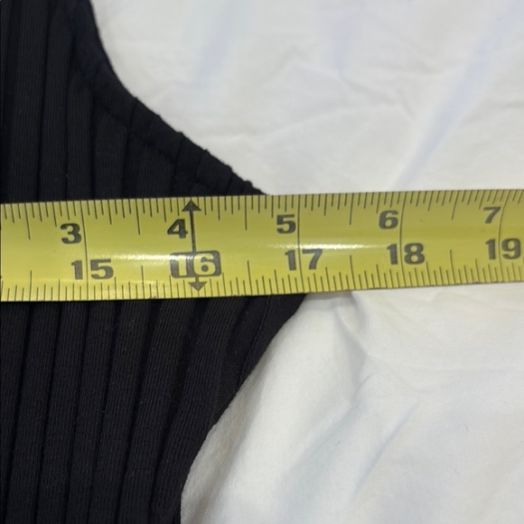 Nation LTD Black Ribbed Fitted Tank Top - Picture 5 of 9
